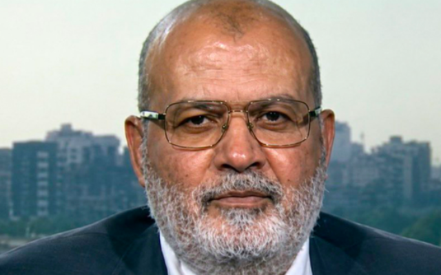 Mahmoud al-Abyari, a United Kingdom-based senior leader of the Egyptian Muslim Brotherhood.