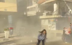 People flee through dust and debris as the powerful earthquake strikes western Colombia. Photo Credit: Visegrád 24/X People flee through dust and debris as the powerful earthquake strikes western Colombia. Photo Credit: Visegrád 24/X