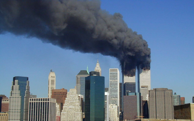 The twin towers on September 11th 2001 (Creative Commons/Michael Foran)
