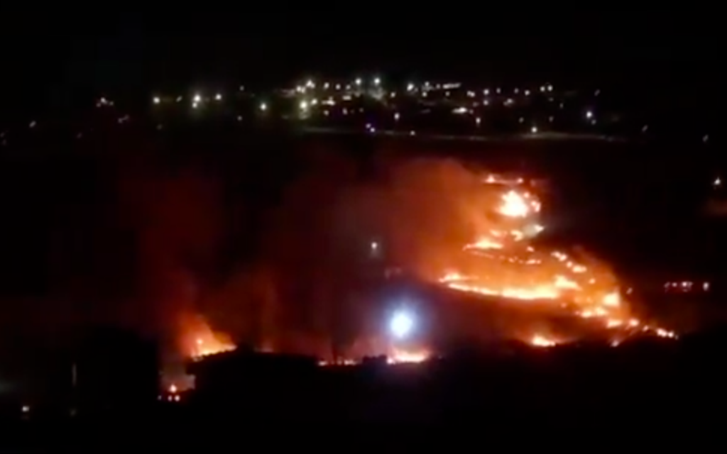 Settlers carry out an attack in the West Bank town of Qusra