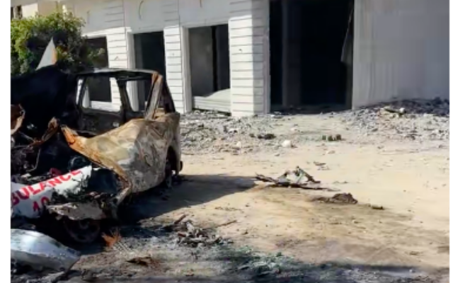 Car that Hind Rajab and family had been travelling in