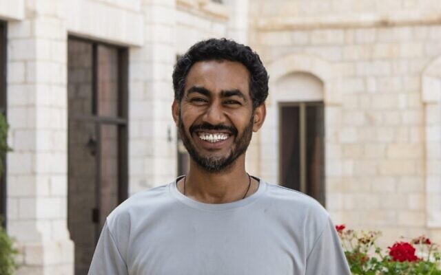 Endalkew Yemani Tesma, shown here in Jerusalem on Aug. 14, 2023, faces the possibility of deportation. (Theia Chatelle)
