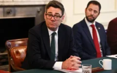 Andy Burnham and Board President Phil Rosenberg at meeting at No 10 Pic PA Andy Burnham and Board President Phil Rosenberg at meeting at No 10 Pic PA