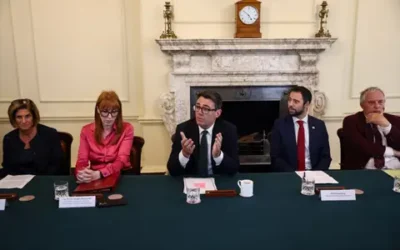 PM Andy Burnham hold meeting with communal leaders PIC PA