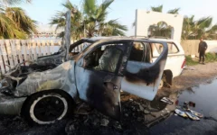 Vehicle driven by WCK workers killed in Gaza Vehicle driven by WCK workers killed in Gaza