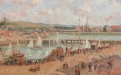 'Darse de pêche et bassin Duquesne, Dieppe' by Camille Pissarro. Credit: Sotheby's 'Darse de pêche et bassin Duquesne, Dieppe' by Camille Pissarro. Credit: Sotheby's