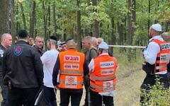 United Hatzalah volunteers at the site in Uman where the British Jewish man was found. Photo Credit: United Hatzalah United Hatzalah volunteers at the site in Uman where the British Jewish man was found. Photo Credit: United Hatzalah
