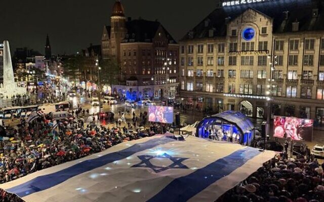 Dutch evangelical Christians rally in support of Israel. September 2026. Twitter/X: Amb. Zvi A. Vapni