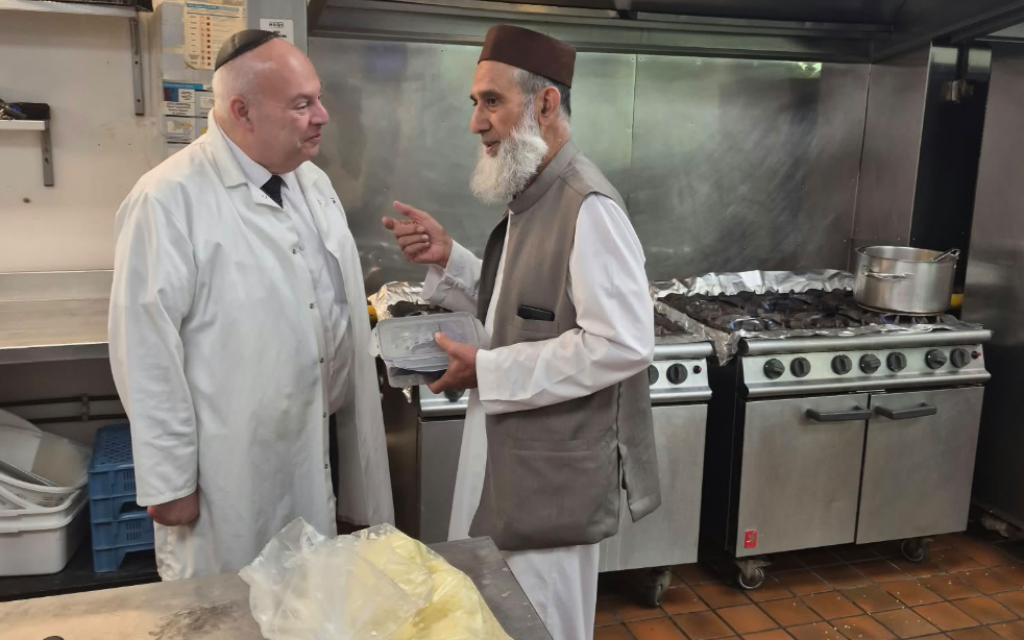Visitors to Tony Page: Mufti Abdul Wahab - on behalf of Halal Food Authority who provided the certification
Philip Maurice - Kashrut Division of London Beth Din