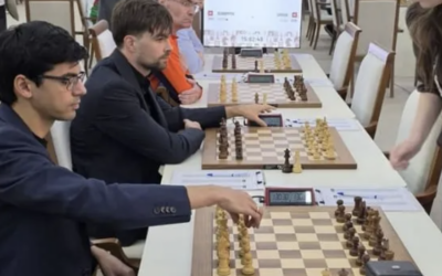 Dutch chess players compete at the Chess Olympiad in Samarkand, Uzbekistan. Photo Credit: Israeli Chess Federation