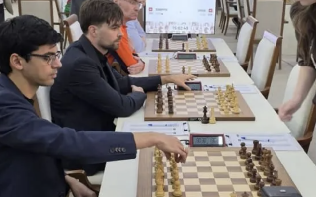Dutch chess players compete at the Chess Olympiad in Samarkand, Uzbekistan. Photo Credit: Israeli Chess Federation