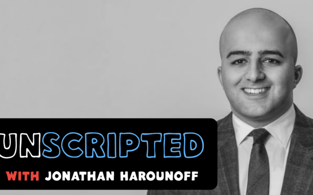 Jonathan Harounoff launches his new podcast, UNSCRIPTED with Jonathan Harounoff.