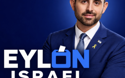 Former Israeli government spokesman Eylon Levy has launched EYLON: Israel Electioncast ahead of Israel’s 27 October election. Photo Credit: EYLON: Israel Electioncast