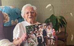 Myrna with her wedding photograph. Pic: Michelle Rosenberg, September 2026