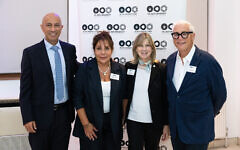 Avi Issacharoff, Life magazine editor Brigit Grant, TAU CREO Cara Case,  TAU Trust Chair David Meller CBE