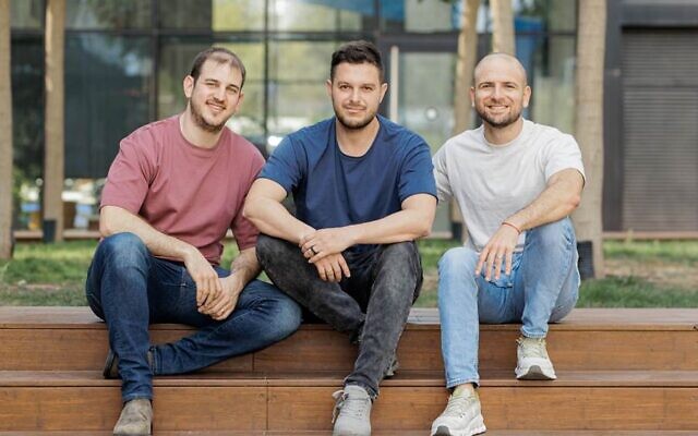 From left to right: co-founders Daniel Sirota, Michael Vainshtein and Amos Peled