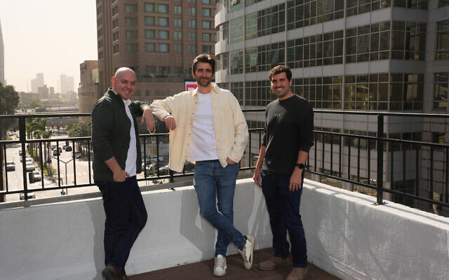 L-R: Three Chamelio Co-Founders Alex Zilberman, CEO, Gil Banyas, COO and Gal Lellouche CTO