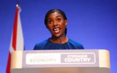 Kemi Badenoch delivers speech at Tory conference  (Pic PA)