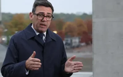 Andy Burnham in Berlin (PA)