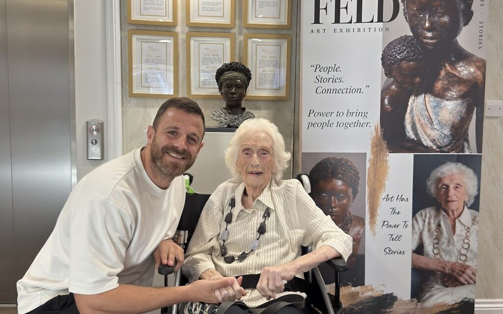 Joy Feld with her grandson. Pic: Courtesy
