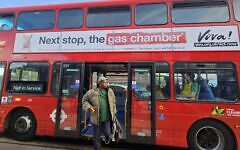 One of the adverts, in Burnt Oak, north London, that Transport for London removed One of the adverts, in Burnt Oak, north London, that Transport for London removed