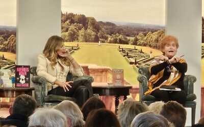 Deborah Lipstadt (right) and Cliveden Literary Festival chairman Natalie Livingstone at the panel session on 11 October