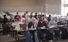 Students at Al-Azhar University in Gaza Students at Al-Azhar University in Gaza
