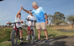Kibbutz Be'eri opens new bike park. Pic: Ronen Topelberg
