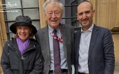 Chair of Trustees, Nicola Cobbold and Chief Executive, Dan Green were delighted to meet with Lord Dubs in Parliament to discuss continued areas for collaboration. Pic: Anne Frank Trust Chair of Trustees, Nicola Cobbold and Chief Executive, Dan Green were delighted to meet with Lord Dubs in Parliament to discuss continued areas for collaboration. Pic: Anne Frank Trust