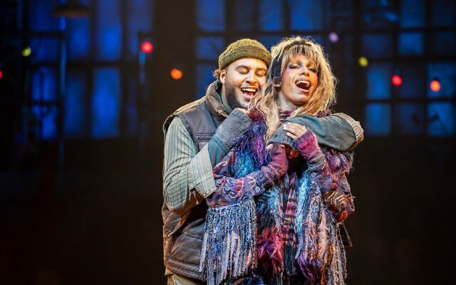 Billy Nevers as Tom Collins and Jeevan Braich as Angel in Jonathan Larson's Rent (credit:Pamela Raith)