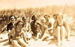 Cousins on the beach at Neringa - c 1933: Family members enjoying summers on the Curonian Spit before the Second World War. From the collection of Renee Gadiel
Lithuania exhibition, JW3 Cousins on the beach at Neringa - c 1933: Family members enjoying summers on the Curonian Spit before the Second World War. From the collection of Renee Gadiel
Lithuania exhibition, JW3