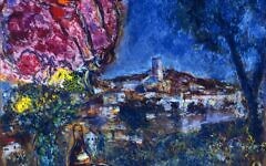 Table Before the Village by Marc Chagall is on show at The Royal Academy