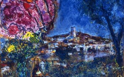Table Before the Village by Marc Chagall is on show at The Royal Academy