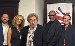 From left: President of the Board of Deputies Phil Rosenberg, Tracy-Ann Oberman, Howard Jacobson, Trevor Phillips and director Brigid Larmour, From left: President of the Board of Deputies Phil Rosenberg, Tracy-Ann Oberman, Howard Jacobson, Trevor Phillips and director Brigid Larmour,