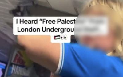 A woman wearing a London Underground uniform appears in footage circulating online. Photo Credit: X
