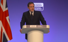 Tom Tugendhat delivers speech at Tory Party conference Tom Tugendhat delivers speech at Tory Party conference