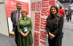 Adrian Cohen (l), Dame Louise Ellman (c) and Preet Kaur Gill MP (r)