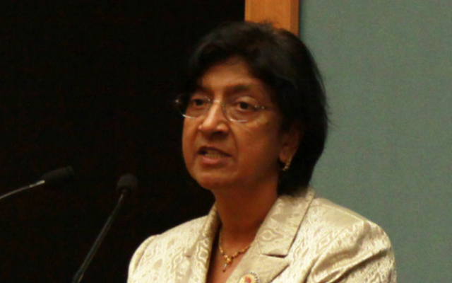 Navi Pillay during her term as High Commissioner for Human Rights in the UN (US Mission, Geneva)