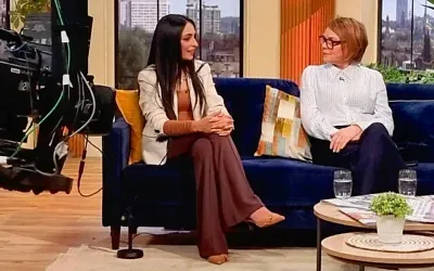 Bushra Shaikh (left) appears on BBC One’s Sunday Morning Live to discuss whether full-face coverings should be banned in public. Credit: Instagram