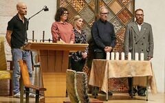 Participants at the Movement for Progressive Judaism’s 7 October memorial service at the Liberal Jewish Synagogue in St John’s Wood. Participants at the Movement for Progressive Judaism’s 7 October memorial service at the Liberal Jewish Synagogue in St John’s Wood.