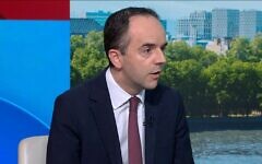 Screenshot: Sky News-with James Murray Screenshot: Sky News-with James Murray
